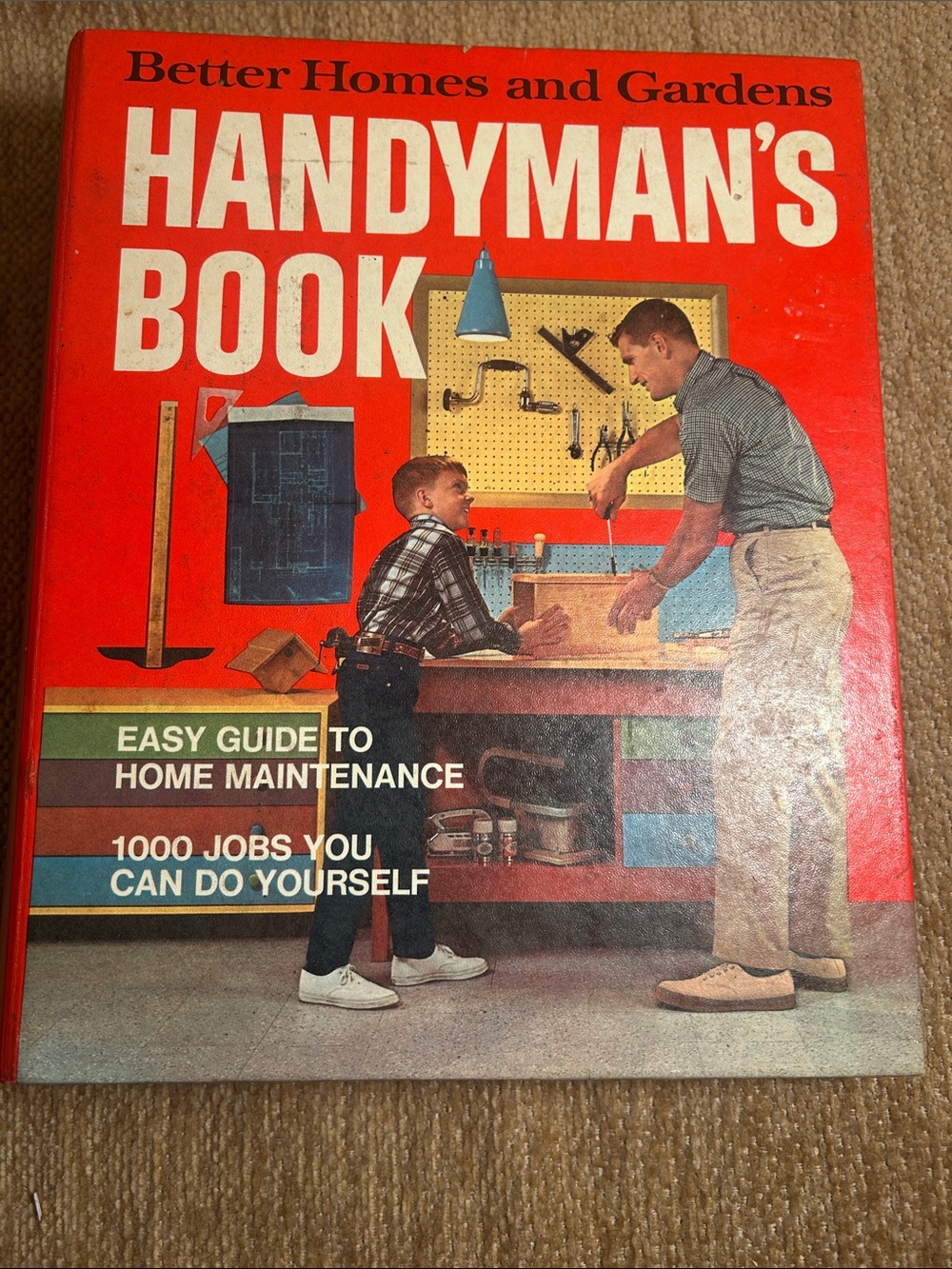 Better Homes And Gardens Handyman's Book - Bright Red Cover